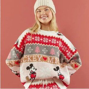 BNWT Disney Mickey Mouse Sweater-Knit Sweater (size Medium)